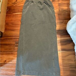 Chic Charcoal‎ Maxi Skirt for Women (0508)
